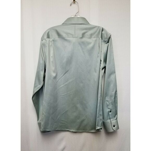 Murano Button Down Men's Dress Shirt Color Green Long Sleeves NWT Size 18/35 - Picture 5 of 5